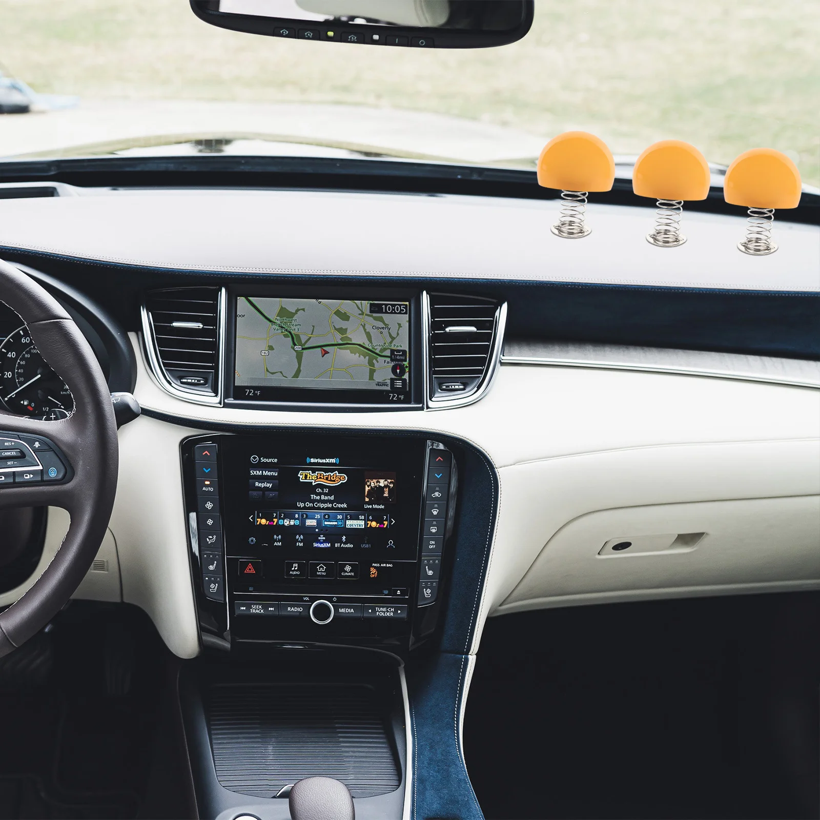 Set di basi a molla da 10 pezzi che modella il cruscotto che scuote la decorazione Accessori fai da te per l'ornamento interno del motociclo della bici dell'auto