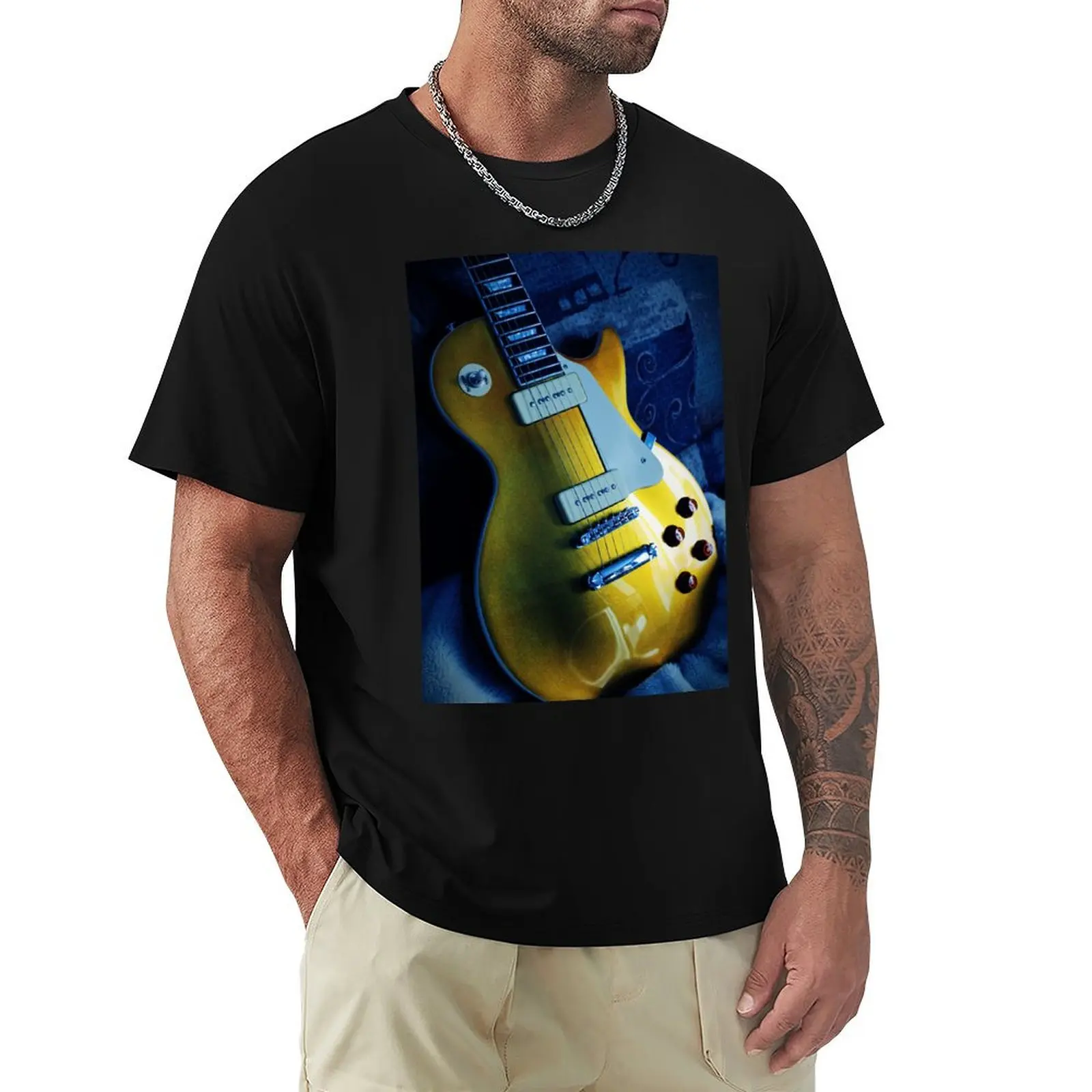 

Electric Guitar T-Shirt Lightweight Casual Summer T-Shirt
