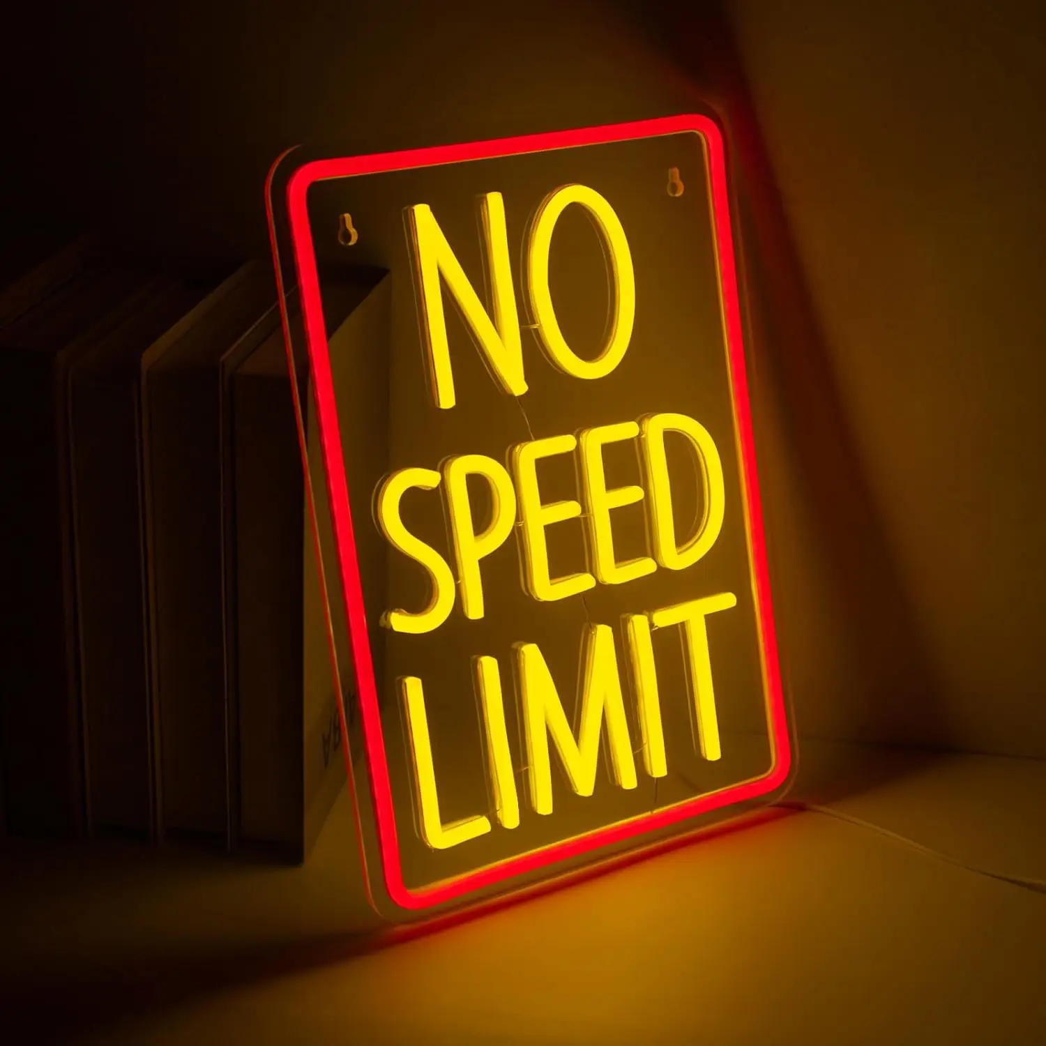 No Speed Limit Neon Sign USB Dimmable ED Neon Light  for Bedroom Garage Bar Game Room Man Cave Cool Car Wall Decor Gift