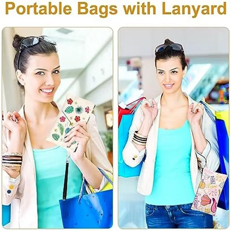TEXU Canvas Cosmetic Bags For Sublimation, Sublimation Blank Cosmetic Bags Craft Bags For Travel Toiletries
