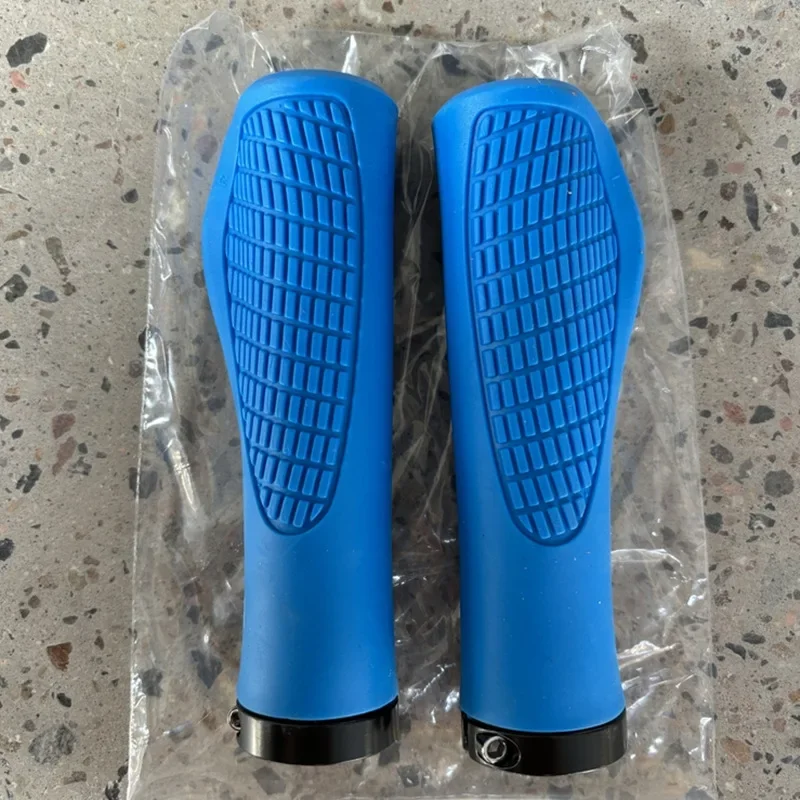 1Pair MTB Bike Handlebar Grips Anti-skid Comfortable Lockable Soft Rubber Cycling Parts