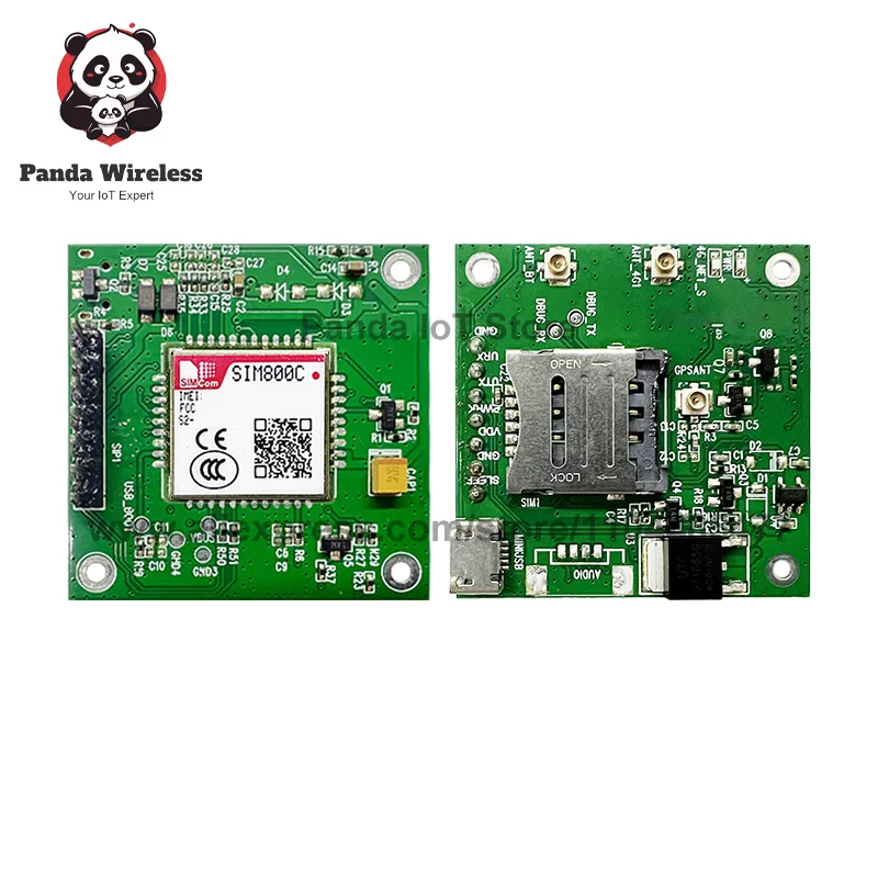 SIMcom SIM800C GPRS Core Board Development Board GSM/GPRS 850/900/1800/1900 SIM800C Serieel met FPC voor IoT smart hardware