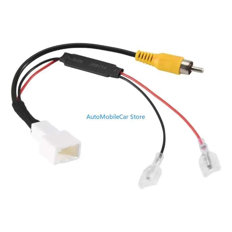 G8TE 4 PIN CAR CONNECTOR RADIOS احتياطيًا عكسيًا الكاميرا الاحتفاظ بأسلاك الأسلاك محول سد كبل سد كبلات سهلة. #1