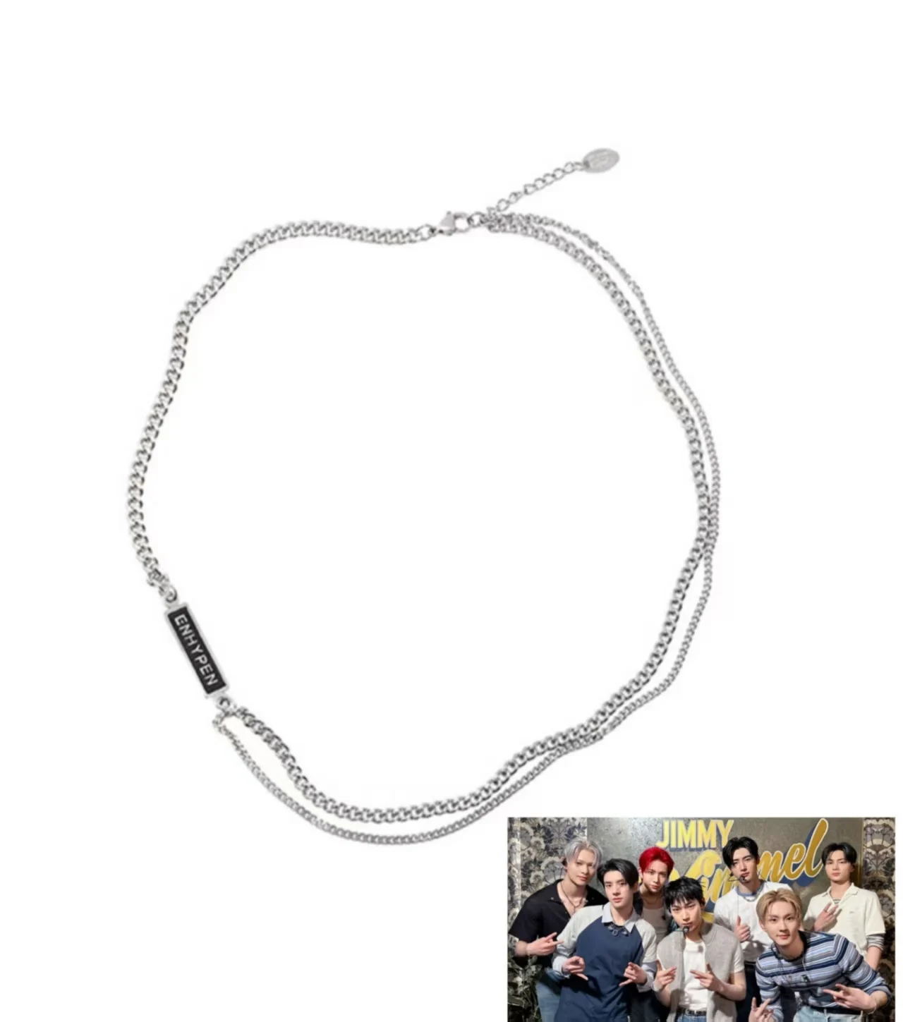 Idol Boy JAKE JUNGWON HEESEUNG SUNGHOON модная звезда официальное ожерелье в одном стиле двухслойное ожерелье для мальчиков и девочек подарки для фанатов
