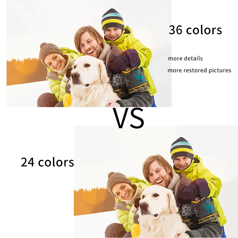 GATYZTORY Frame 24/36/48 Color Customized DIY Paint By Numbers Photo Custom Landscape Animals Family Coloring By Numbers Diy Gif