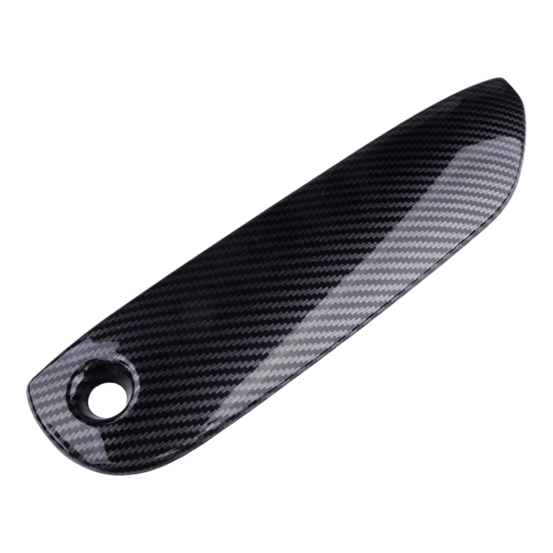 Grãos de fibra de carbono Exterior Maçaneta Cobre, ABS Guarnição, Fit para Honda Fit Hatchback, 2009, 2010, 2011, 2012, 2013