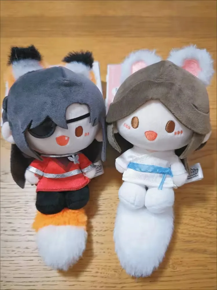 12cm tian guan ci fu bênção oficial boneca de pelúcia bonito xie lian hua cheng cosplay pingente decoração brinquedo de pelúcia macio presentes de natal