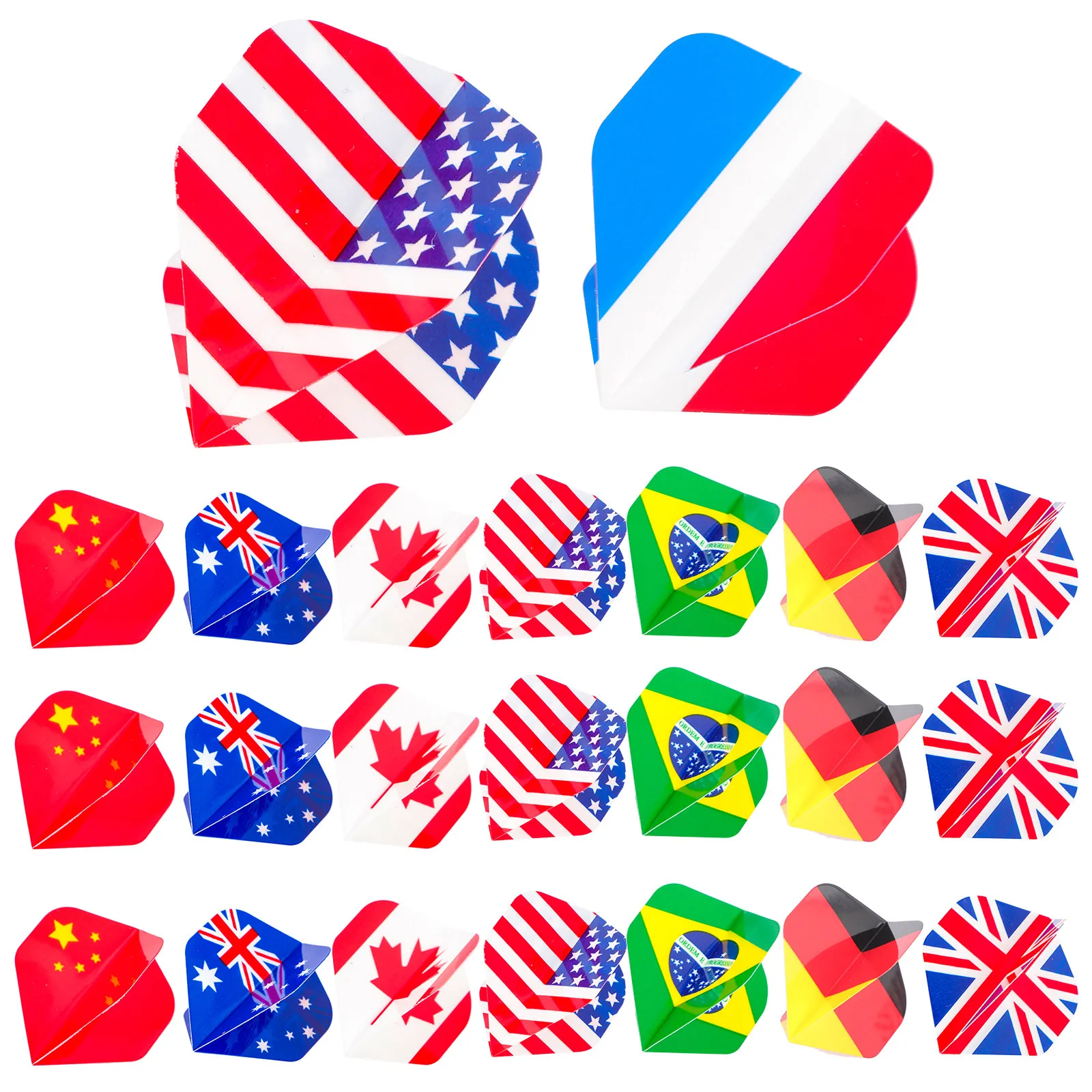 

27Pcs Dart Wings Lightweight Replaceable Flights Portable Professional Tails Accessories for Smooth Flying Game Balance Supplies