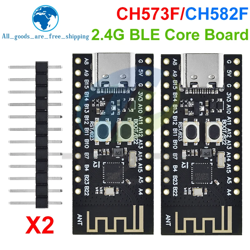 CH573F CH582F BLE5.3 BLE4.2 Ble Core Development Board Module 60MHz RAM 18KB 32KB ROM 448KB