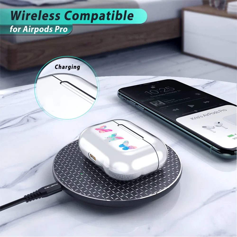 Apple 에어팟 Pro/에어팟 용 이어폰 케이스 3 세대 안티 드롭 무선 블루투스 헤드폰 실리콘 보호 커버