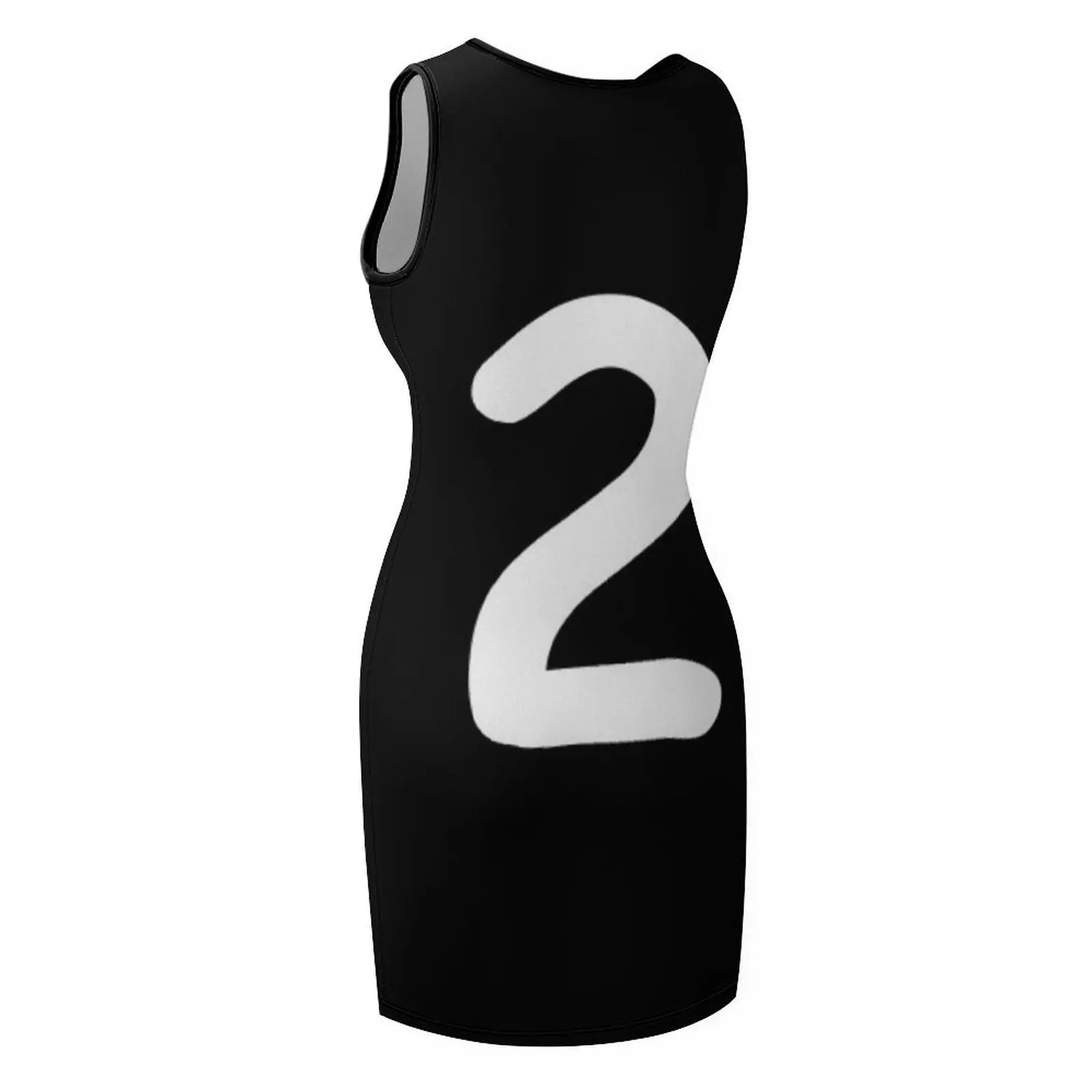 رقم 2 هدية عيد ميلاد كلاسيكية تي شيرت بدون أكمام فستان صيفي مثير للنساء فستان سهرة للسيدات