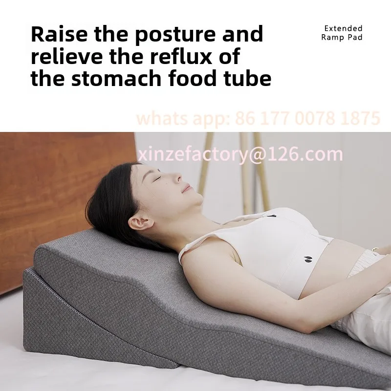 Customizable Gastroesophageal Anti Reflux Slope Cushion Postoperative Bed Care Triangle Pillows Reclining Backrest Cushion