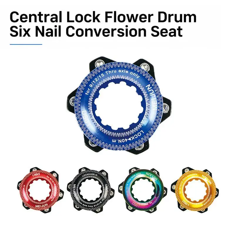 Bicycle Disc Brake Upgrade Adapter Center Lock to 6 Bolt Rotor Lock Ring for Road Mountain Cycling Parts