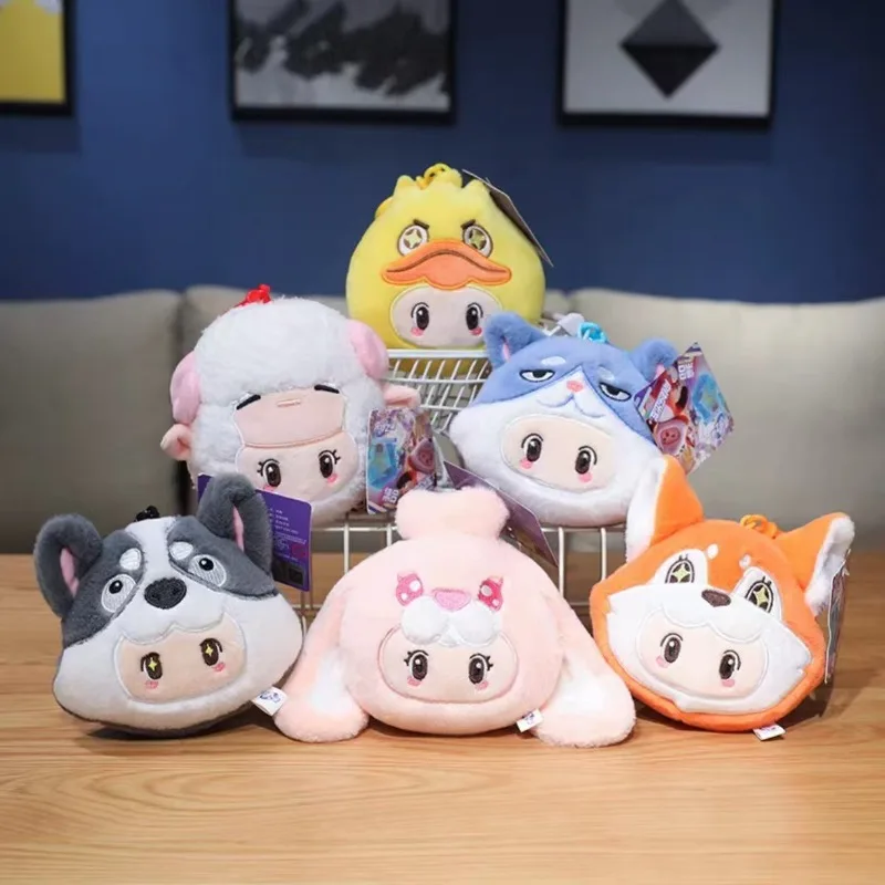 

12cm Star of Yuan Meng Cute Cartoon Red Fox Husky Series Game Peripheral Plush Doll Girl Bag Pendant Keychain Decoration Gift