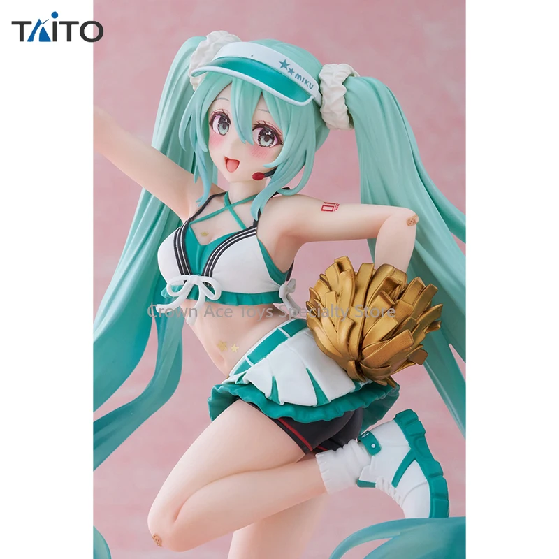 TAiTO Fashion Vocaloid Hatsune Miku Cheerleading Uniform Ver. 18cm Anime Action Manga Figures Nice Model Gifts Doll Trendy Toys