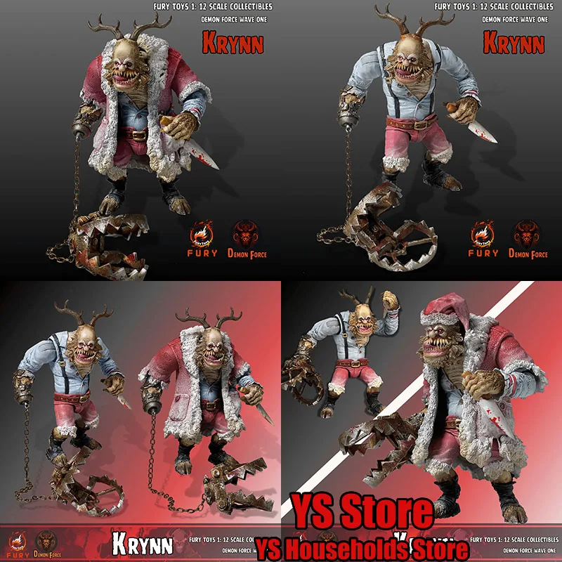 FURY TOYS 1/12 Scale Christmas Devil Action Figure FADF001 Karden FDF002 Krynn Anime Simulation 7inches Full Set Model Gift