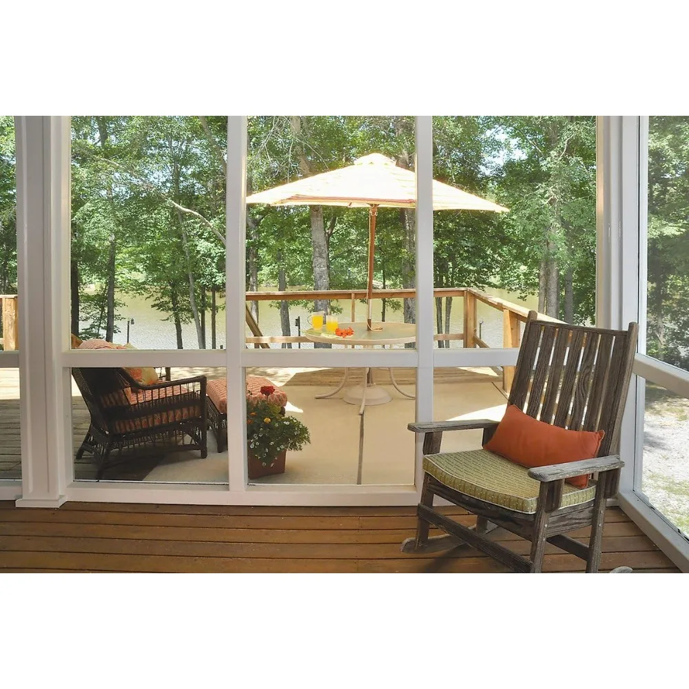 شبكة شاشة Phifer UltraVue2 عالية الوضوح للنوافذ والأبواب والشرفات - لفة 36 × 100 بوصة، شاشة غير مرئية تقريبًا #3