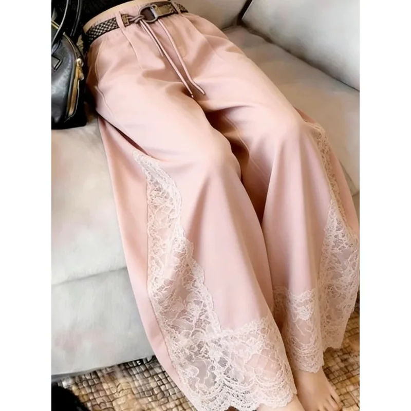 Popular Unique Super Good-looking Super-fire Casual and Thin Straight-leg Loose Pants Children's 2026 Spring New Models