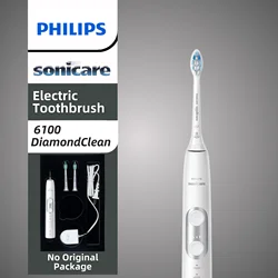 Philips Sonicare ProtectiveClean 6100 Rechargeable Electric Power Toothbrush, Single handle with brush head, White