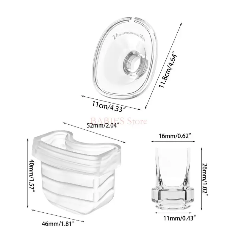 C9GB 4in1 شفة وحاجز سيليكون وجامع الحليب منقار البط صمامات القرن لاستبدال المضخة الكهربائية S21 S18