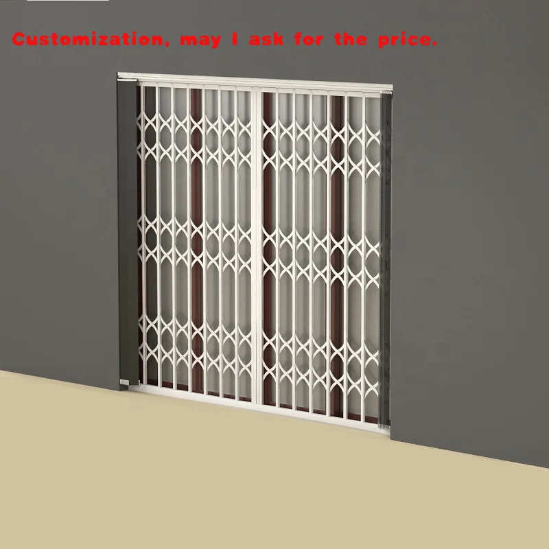 custom.X EXPANDING Retractable Fence Extendable Security Gate Stainless Rustproof Steel Metal Grill Sliding Door Window Collapsi