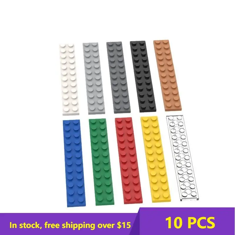 

10PCS MOC Bricks 2445 2x12 Board Building Block Parts Thigh-tech Bricks Kids Brain Games DIY Toys Brithday Best Gifts