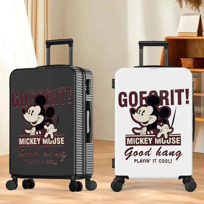 Imagem -05 - Disney Trole Conjunto de Bagagem Mala de Viagem sobre Rodas 20 Polegada Carry Ons Mala Combinação Bloqueio Conjunto de Bagagem Trole Bolsa de Bagagem