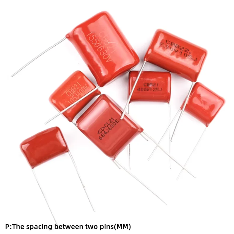 10PCS CBB21 Polypropylene Film Capacitor 1000V 630V 400V 450V 473J 333J 683J 563J 225J 475J 104J 105J 125J 335J 153J 605J 155J