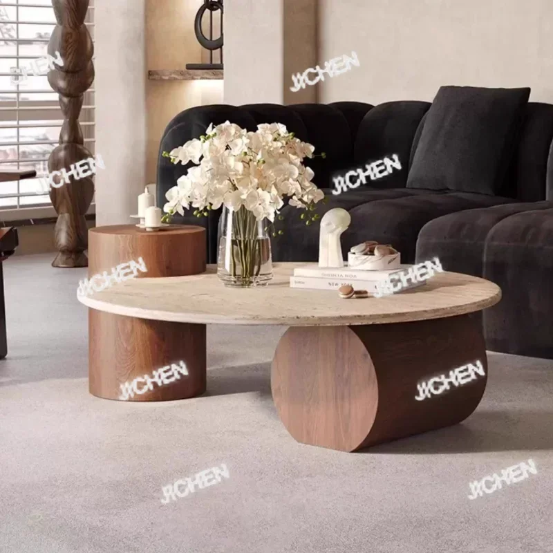 

JTC HSModern Журнальный столик Уникальный круглый журнальный столик в деревенском стиле в скандинавском стиле для низкой спальни Mesas Auxiliares Para Salones