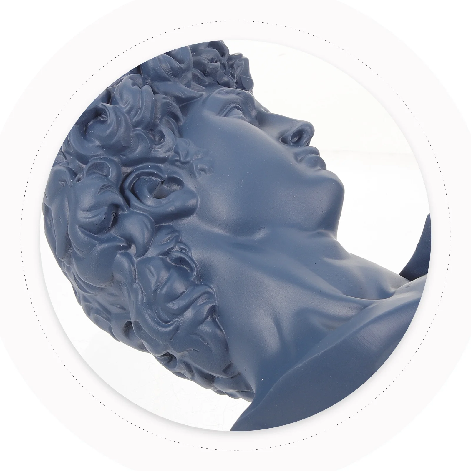 

1pc Resin David Statue Sculpture Artistic Home Decor Office Desktop Layout Household Ornament Resin Craft Decor Character