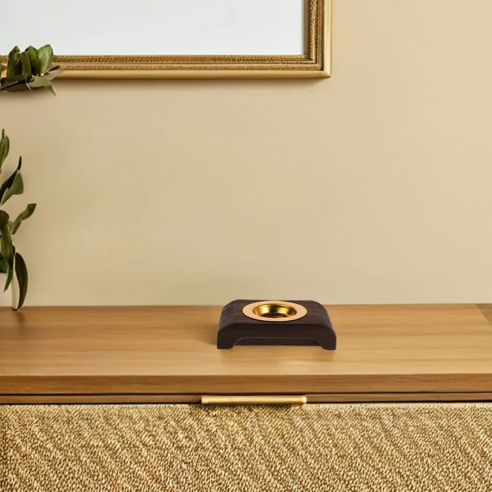 

2pcs Wooden Burner Minimalist Modern Design Decorative Incense Cone Holder Middle Eastern Style Home Room Decor Fine