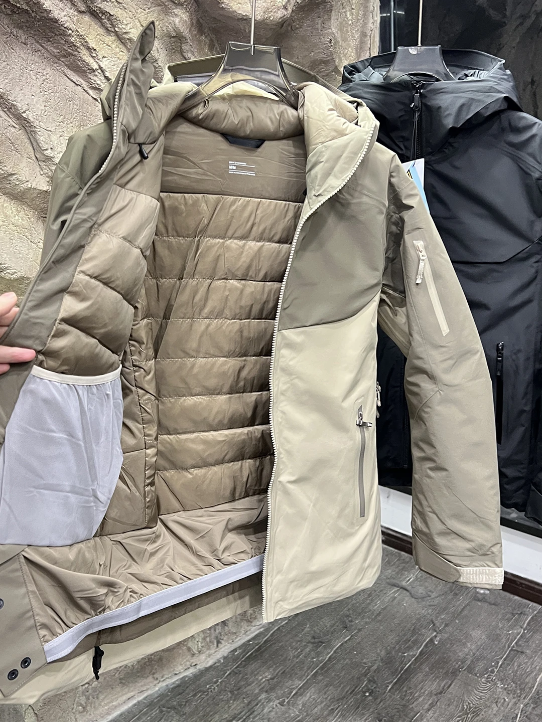 Herren Outdoor Winter Jaet Polar Skiing Series All-Weather Hard ell 90 White Du down Anti-Cold down Jaet Trendy