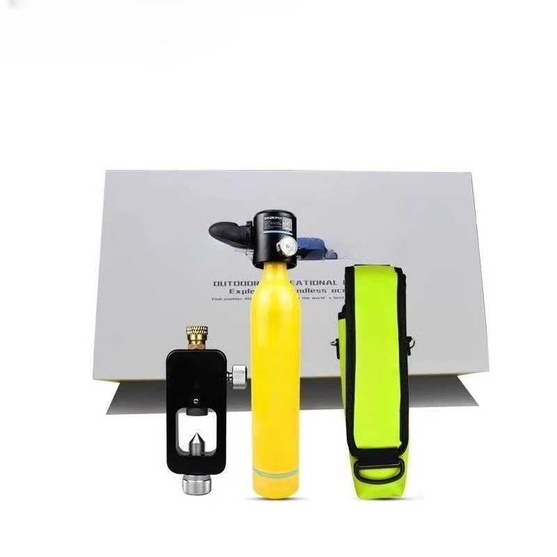 Diving snorkel High pressure orange aluminum cylinder 0.5L diving oxygen cylinder with refill adapter