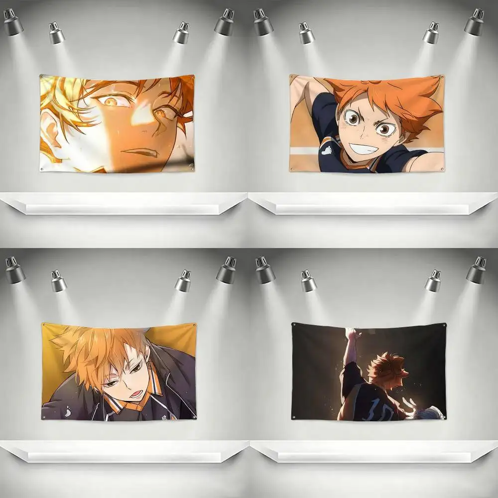 Haikyuus Shoyo Hinata Flag Suitable For Party Club Outdoor Interior Wall Decoration Banner Fans Gift