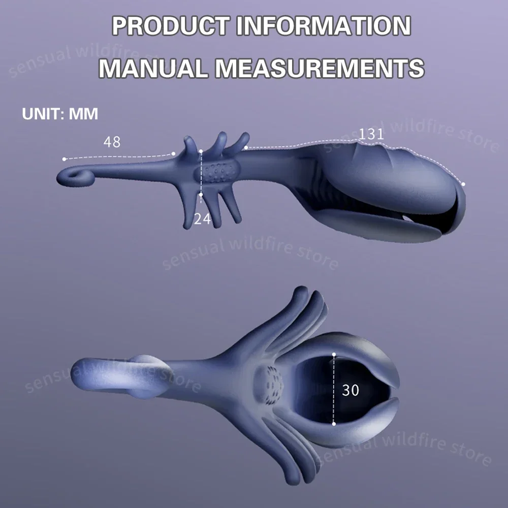 SCPenis كم هزاز ذكر الاستمناء صدمة كهربائية شبح الديك مدلك تأخير التحمل التمارين محفز لعبة الجنس للرجال #3