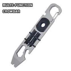 EDC Multifunction Crowbar Double-sided Ratchet Wrench Outer Hexagonal Wrench 6#7#8#10# Bottle Opener 4mm Bicycle Spoke Wrench