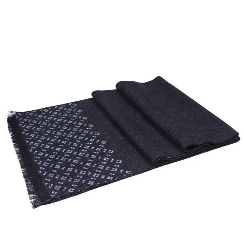 New Luxury Brand Business Mens Scarf Cashmere Scarfs Shawl High Quality Winter Warm Scarves Men