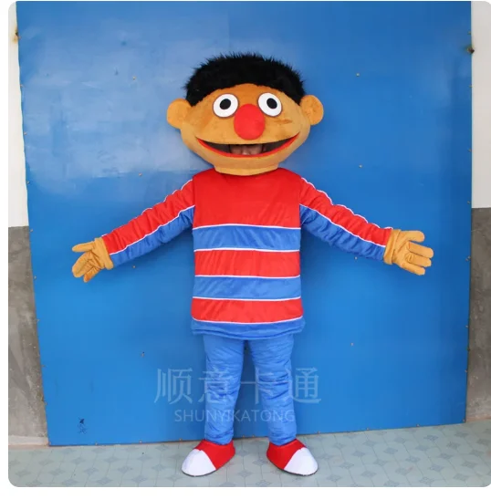 

New Adult Halloween Christmas Cute Boy Mascotte Fancy Dress Cartoon Mascot Costume Plush Fancy Dress Mascot Costume