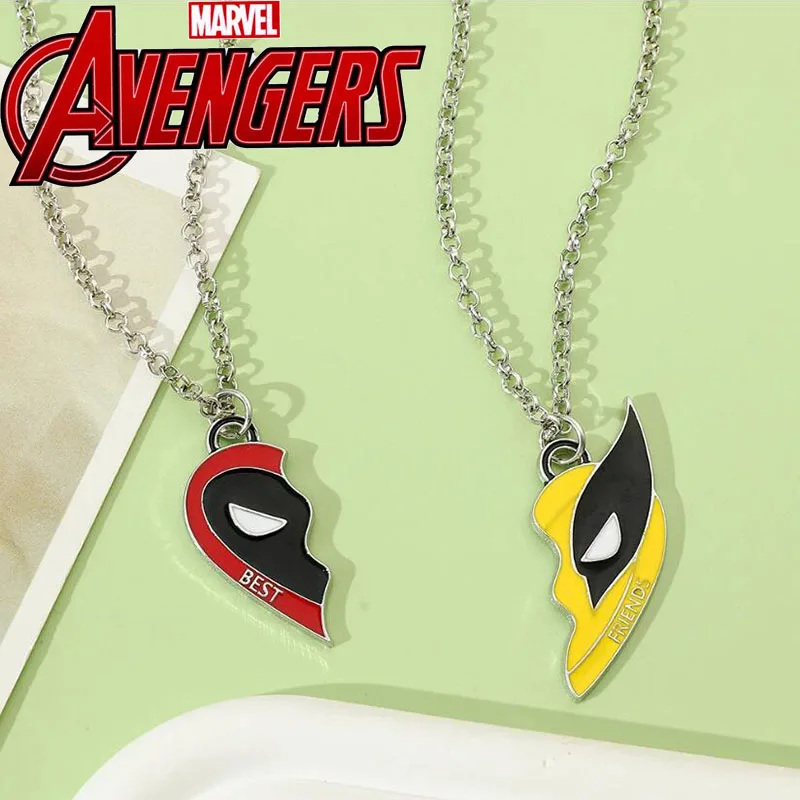 Collier du Film Marvel Deadpool et Wolverine, Pendentif Cool Fait à la Main, Accessoire à la Mode, Commémoratif, Meilleur Ami, Disney