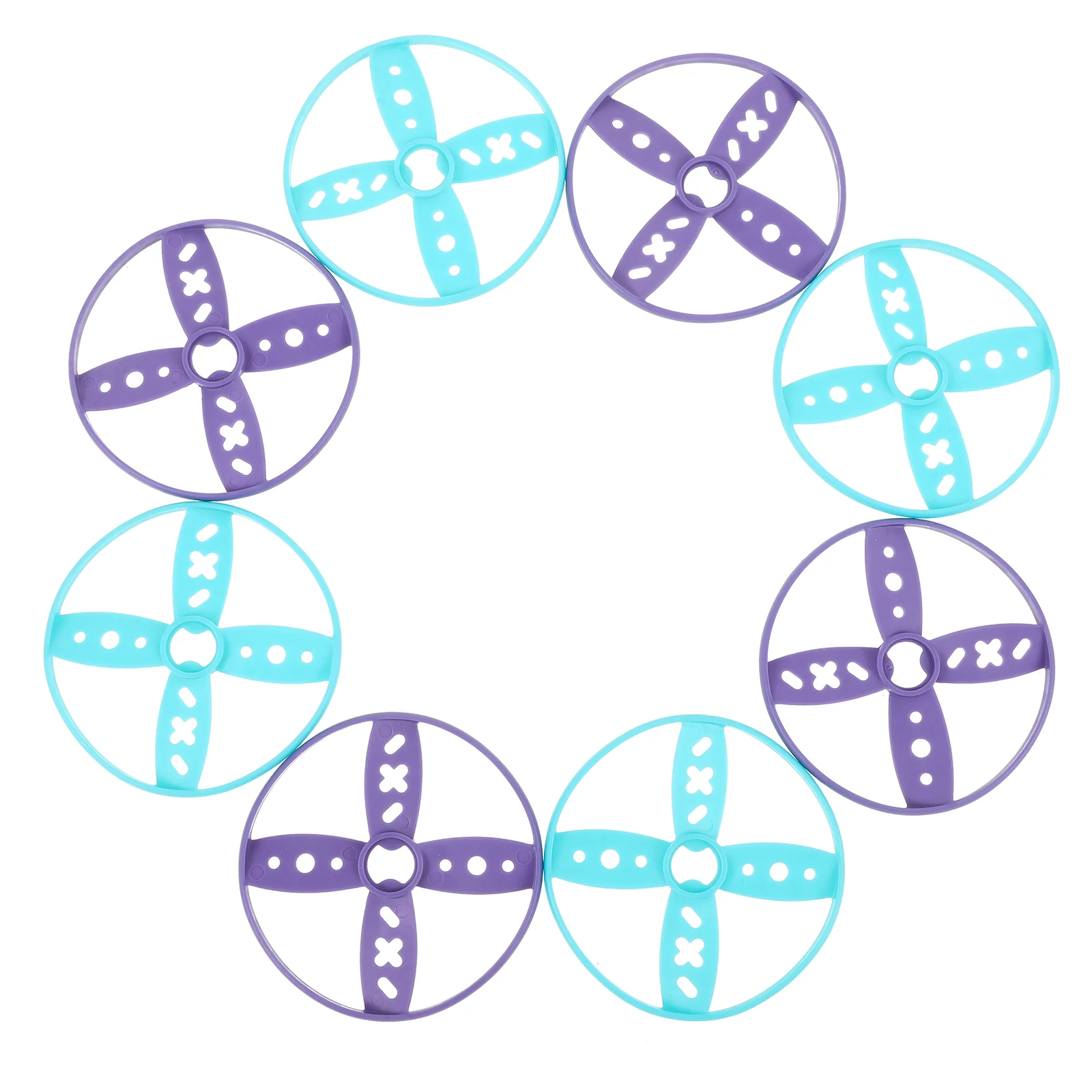 

8pcs Rotating Flying Disc Toy Saucer Kids Outdoor Fun Smooth Plastic Fly Plate Game Joyful Childhood Dog Toy