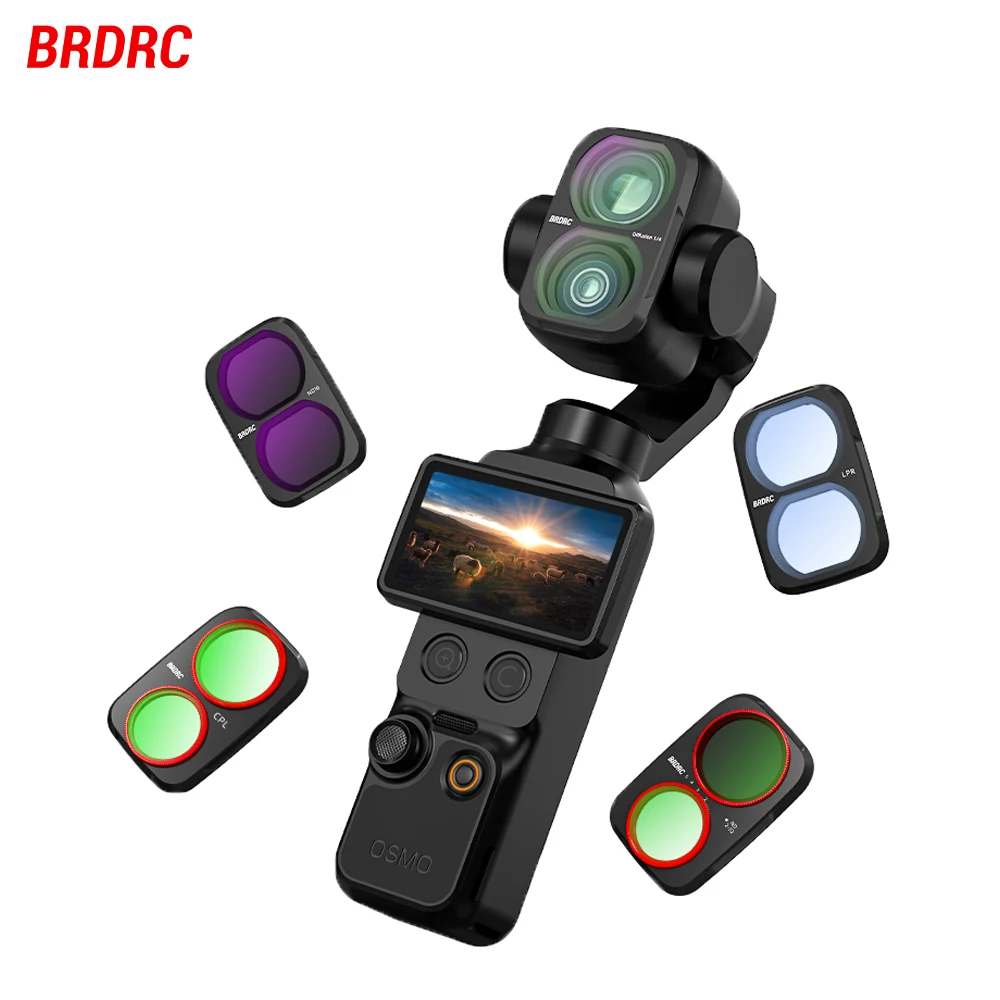 �y�Z�[�����zDJI OSMO Pocket 4P�p BRDRC �����Y�t�B���^�[�L�b�g UV CPL ND 16 �u���b�N�~�X�g 1/4 �����Y�t�B���^�[ Pocket 4 Pro �A�N�Z�T���[�p