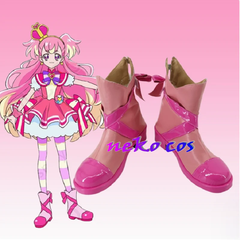 

nekocos Wonderful Precure! Inukai Komugi Cure Чудесные туфли ботинки Косплей