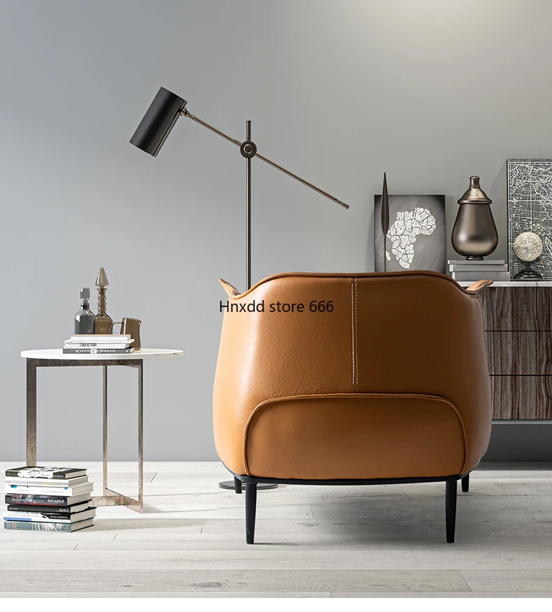 Single sofa chair Lazy sofa Snail chair Nordic light luxury leisure tiger chair image 4