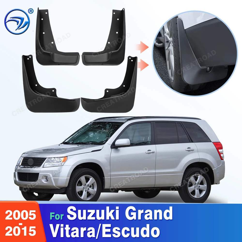 For Suzuki Grand Vitara / Escudo 2005-2015 2012 2013 2014 Fender Mudflaps Splash Guards Mudguards Mud Flaps car Accessories