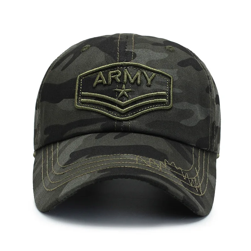 High Quality Army Camouflage Baseball Cap Male Bone Masculino New Tactical Men\'s Cap Camo Snapback Hat Trucker Adjustable hats