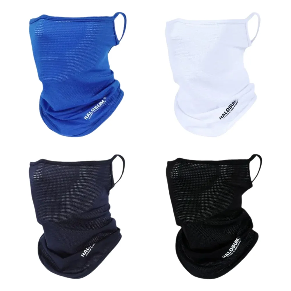 AliExpress NONE Summer Ice Silk Mask Breathable Cycling Headwear Moister Wicking Cooling Anti-UV Fishing Hiking Running Quick Dry Face Cover