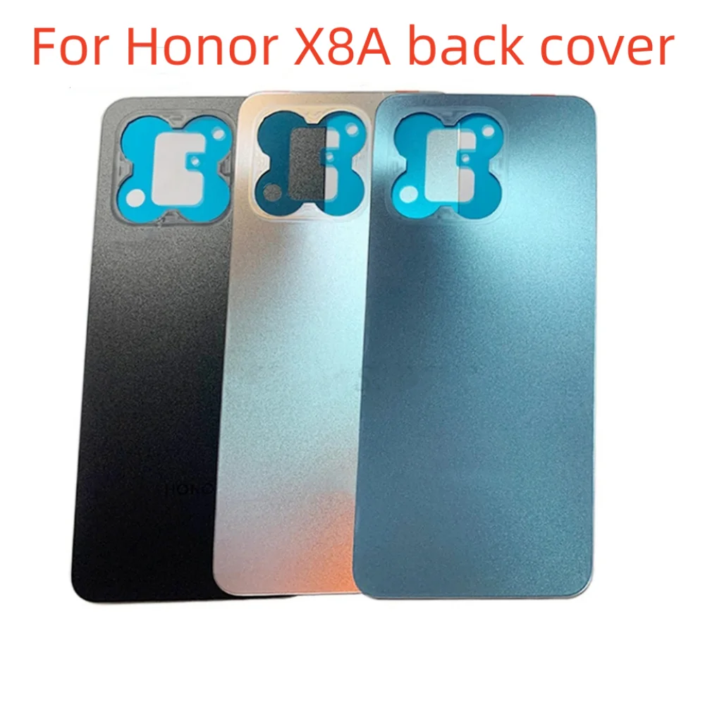 

Back cover For Honor X8A Battery Back Cover Glass Panel Rear Door Battery Housing Case Adhesive Replacement