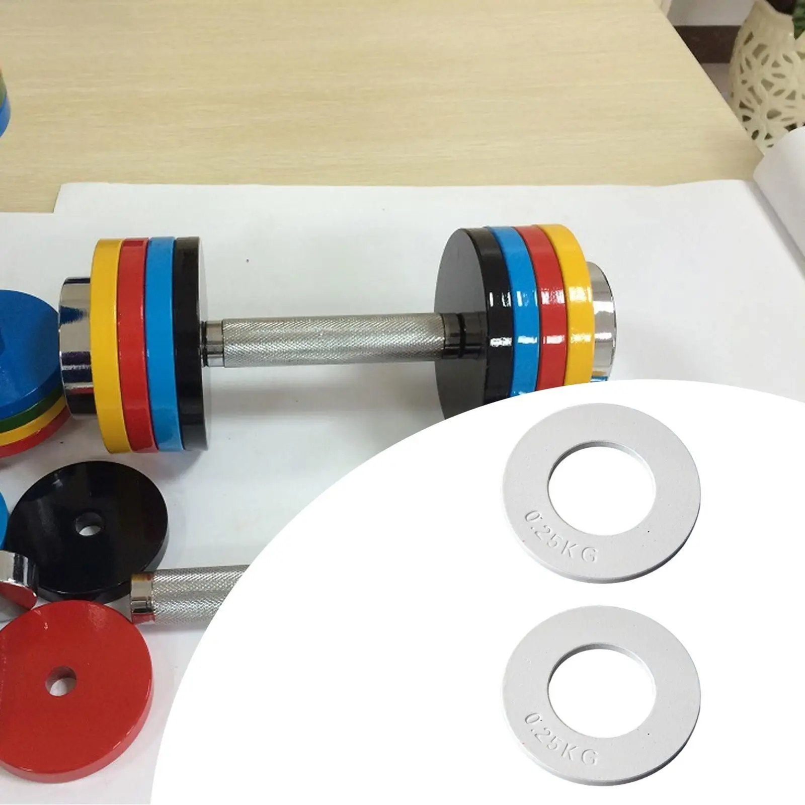 2 Pieces Fractional Micro Weight Plates Extra Weights Drop Resistant 2 inch Compact Change Weight Plates for Standard Fitness