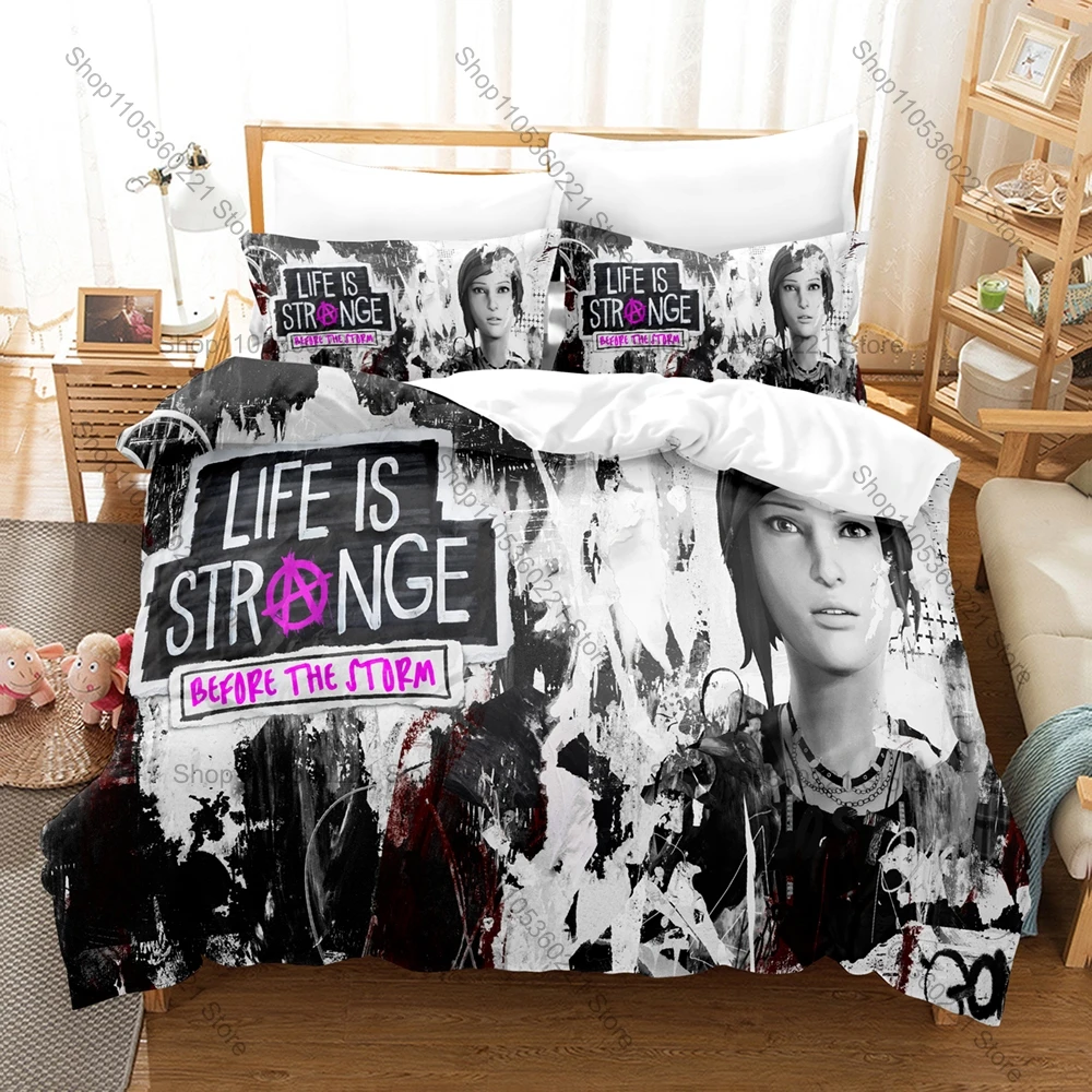 Personality Life Is Strange True Colors Bedding Set New Alex Chen Print Duvet Cover Pillowcase Soft Bedroom Decor Single Double