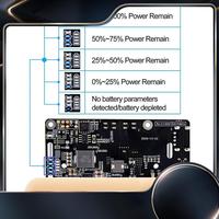 1 Piece Battery Power Supply Management Expansion Board Black Plastic For Raspberry Pi 3B/3B+/4B UPS Plus